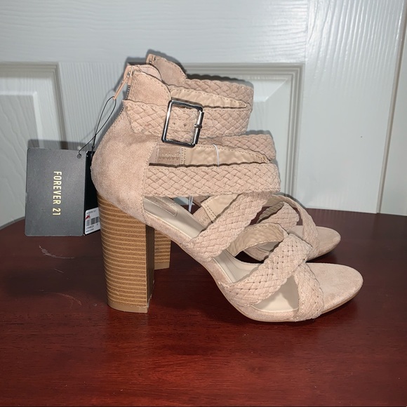 Forever 21 Shoes - NWT HIGH HEEL NUDE SANDALS